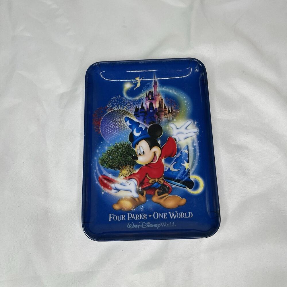 Walt Disney World small trinket dish "Four Parks, One World" Mickey Mouse
